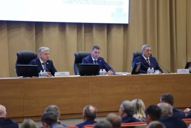 На расширенном заседании правительства хабаровского края Антон Шевченко, пресс-служба губернатора и правительства Хабаровского края